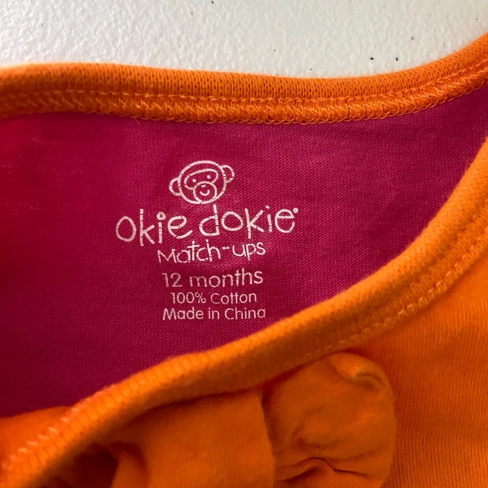EUC BUNDLE baby girl’s Carter’s Okie Dokie crazy8 tank tops shirts leggings 12 m
